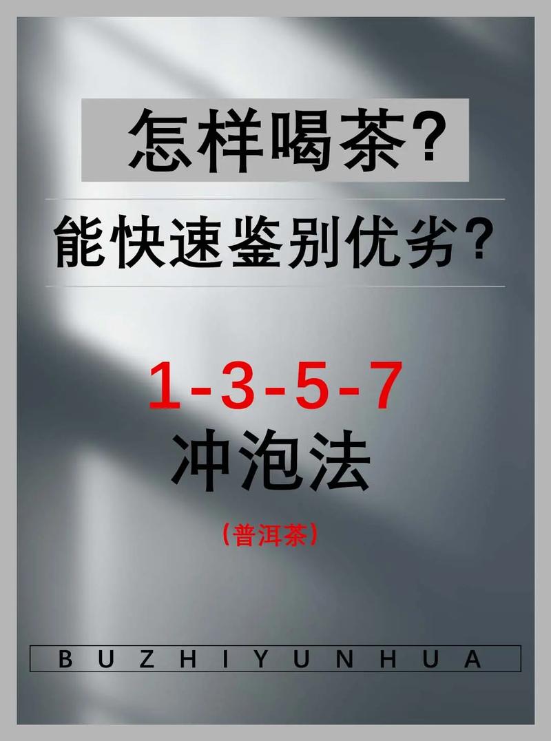 《1-3-5---7》冲泡法.一文让你品鉴出普洱茶,区分品质 - 抖音